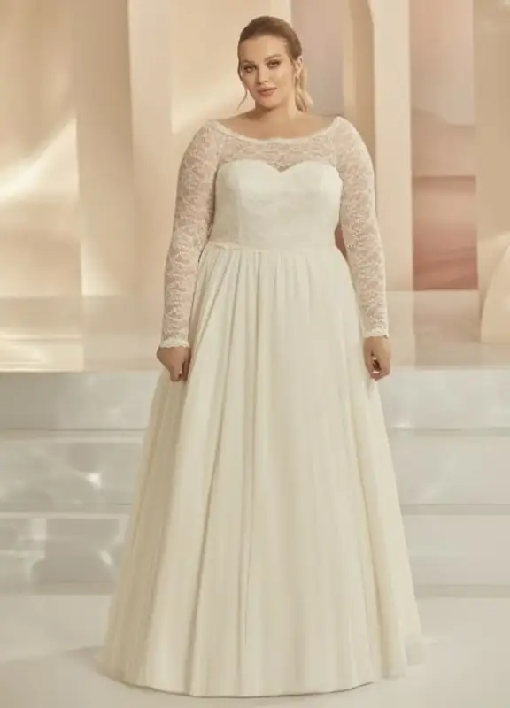 batch Bianco Evento bridal dress AURELIA plus (1)